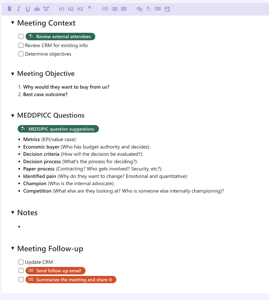 How to do MEDDPICC with Meetingflow